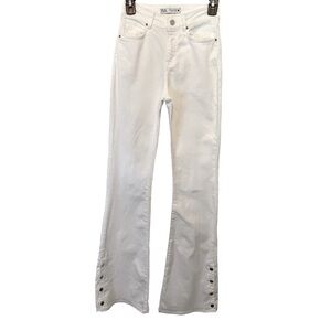 Zara Flare Fit Jeans with Snap Buttons